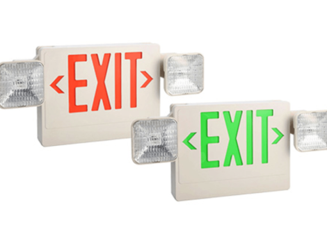 Emergency exit lights & exit signs