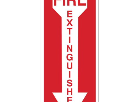 Fire extinguisher signs near me